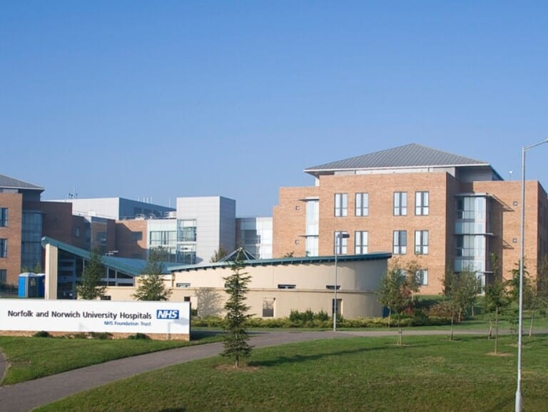 Norfolk and Norwich University Hospital buildings