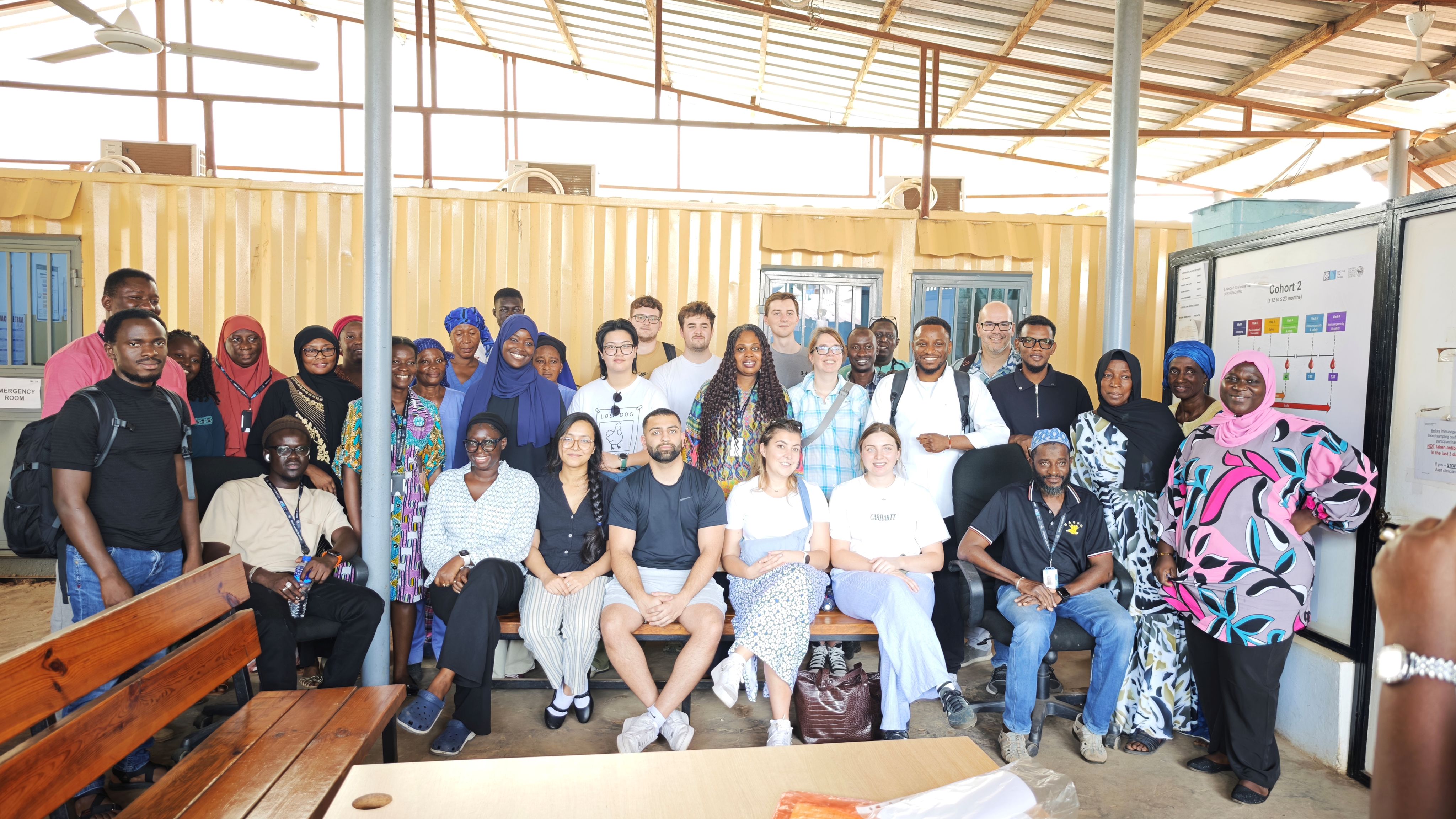 PhD students visiting Gambia as part of their doctoral training programme.